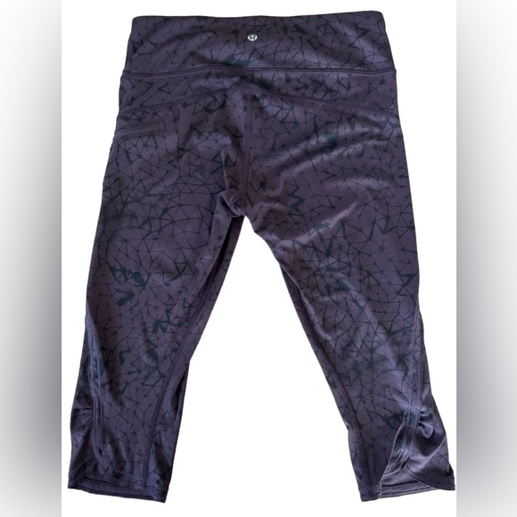 Lululemon Women Purple Black Activewear Leggings (Small) - Picture 4 of 4